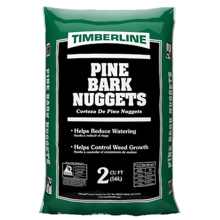 Bark Nugget, Pine, 2 Cu-ft Package, Bag